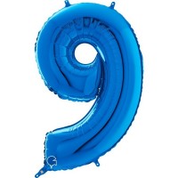   GLOBO 40" FOIL FORMA N9 AZUL