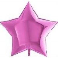   GLOBO 36" FOIL ESTRELLA FUCSIA