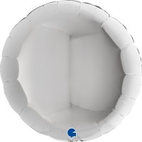   GLOBO 36" FOIL REDONDO PLATA