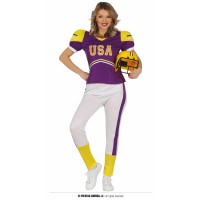  DISFRAZ T-M JUGADORA LILA RUGBY