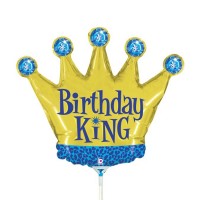 GLOBO 14" PALO FOIL FORMA CORONA KING
