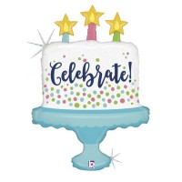 GLOBO 33"  FORMA TARTA CUMPLEAÑOS