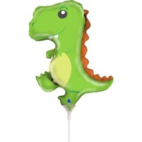 GLOBO 14" PALO FOIL FORMA DINOSAURIO
