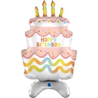 AIRE GLOBO 38" FOIL FORMA TARTA CUMPLE