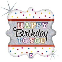 GLOBO 18" FOIL FORMA NUBE BIRTHDAY