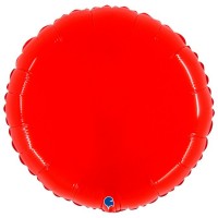  GLOBO 21" FOIL REDONDO ROJO NEON