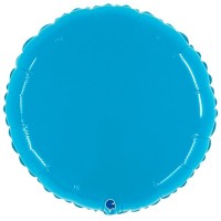 GLOBO 21" FOIL REDONDO AZUL NEON