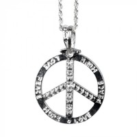   COLLAR SIMBOLO LA PAZ METAL PLATA