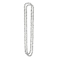   SET 2 COLLARES BOLAS DISCO PLATA
