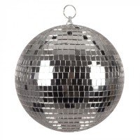   BOLA DISCOTECA PLATA 20CM