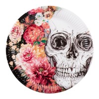   10 PLATOS DIA DE LOS MUERTOS 23CM