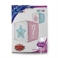 GLOBO 15" FOIL CUBO NIÑO O NIÑA