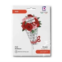 GLOBO 34" FOIL RAMO ROSAS S.VALENTIN