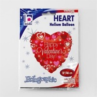 GLOBO 18" FOIL HOLOG. SAN VALENTIN