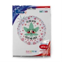 GLOBO 18" FOIL HOJA TU AMOR ME LLEVA A