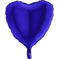   GLOBO 18" FOIL CORAZON AZUL CAPR