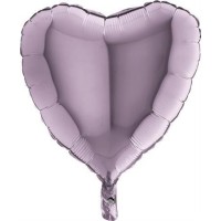   GLOBO 18" FOIL CORAZON LAVANDA