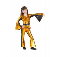 DISFRAZ 7A9AÑOS DISCO DORADO