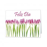 MINI TARJETA TULIPANES FELIZ DIA  