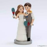 FIGURA  NOVIOS PADEL 10.5X18.5CM