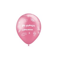8 GLOBOS 11" 112M97 ROSA COMUNION