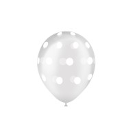 8 GLOBOS 11" 112C0040 TRANSP LUNARES
