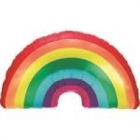 GLOBO 32" FOIL FORMA ARCO IRIS