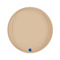   GLOBO 22" FOIL ORBZ SATIN CREMA