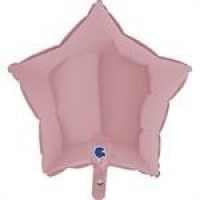   GLOBO 18" FOIL ESTRELLA ROSA MATE