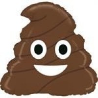GLOBO 20" FOIL FORMA EMOTICONO POO