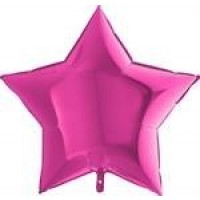   GLOBO 36" FOIL ESTRELLA MAGENTA