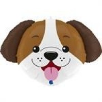 GLOBO 25" FOIL FORMA CABEZA PERRO