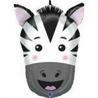 GLOBO 29" FOIL FORMA CABEZA ZEBRA