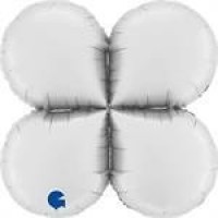    GLOBO26" FOIL BASEMAXI BLANCSATIN