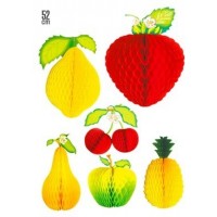 FRUTA PAPEL NIDO ABEJA MOD.SURT 52CM