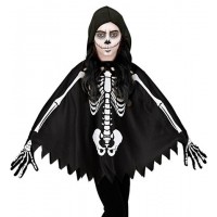 PONCHO INFANTIL T-UNICA ESQUELETO