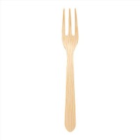 100 MINI TENEDORES BAMBU 9,5CM