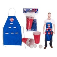 DELANTAL BEER PONG JUEGO BEBER