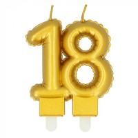   VELA FORMA N18 METAL ORO 9CM