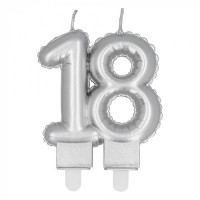   VELA FORMA N18 METAL PLATA 9CM