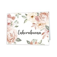 TARJETA POSTAL ENHORABUENA  