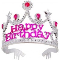 TIARA PLATA BIRTHDAY ROSA