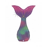   GLOBO 42" FOIL COLA SIRENA HOLOG