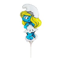 GLOBO 14" PALO FOIL FORMA PITUFINA