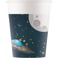   8 VASOS CARTON EL ESPACIO 200ML
