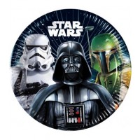   8 PLATOS CARTON STAR WAR 20CM
