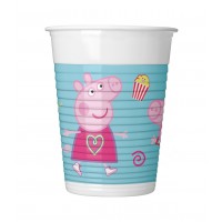    8 VASOS PL PEPPA PIG 200ML