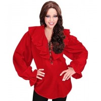   CAMISA T-XL VOLANTE ROJA