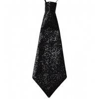 $ CORBATA GLITTER NEGRA