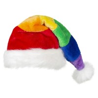 GORRO PAPA NOEL ARCOIRIS DELUXE